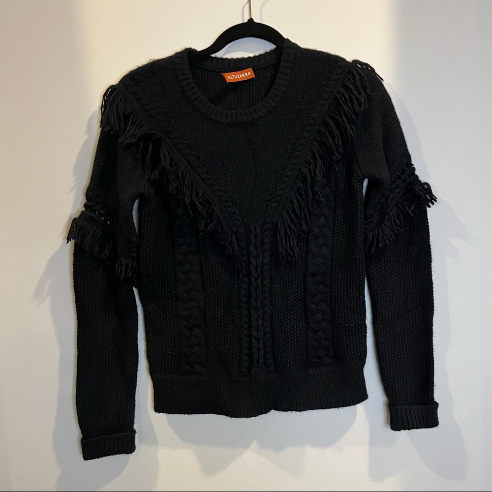 Altuzarra Buckeye Wool/Cashmere fringe sweater